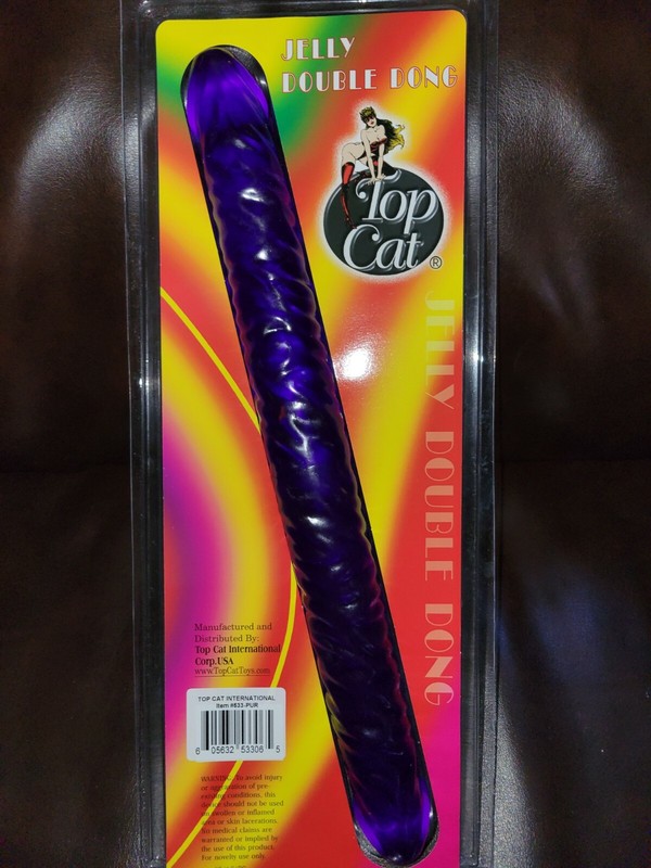 14 Inch Purple Double Dong