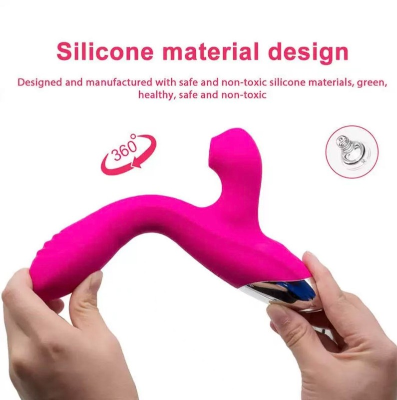 Rabbit vibrator fully automatic telescopic sucking massage stick female sex toy gallery