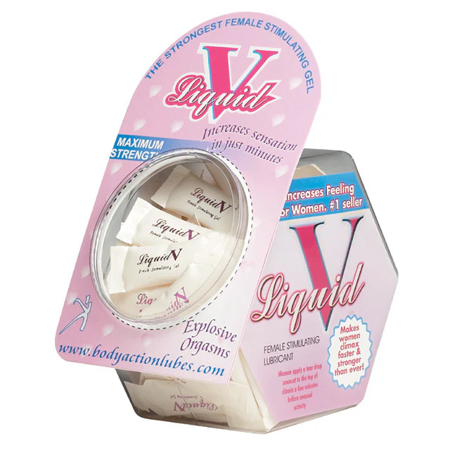 Female Arousal Gel 0.11 fl oz Display Bowl 50 Pieces Clear Latex Compatible