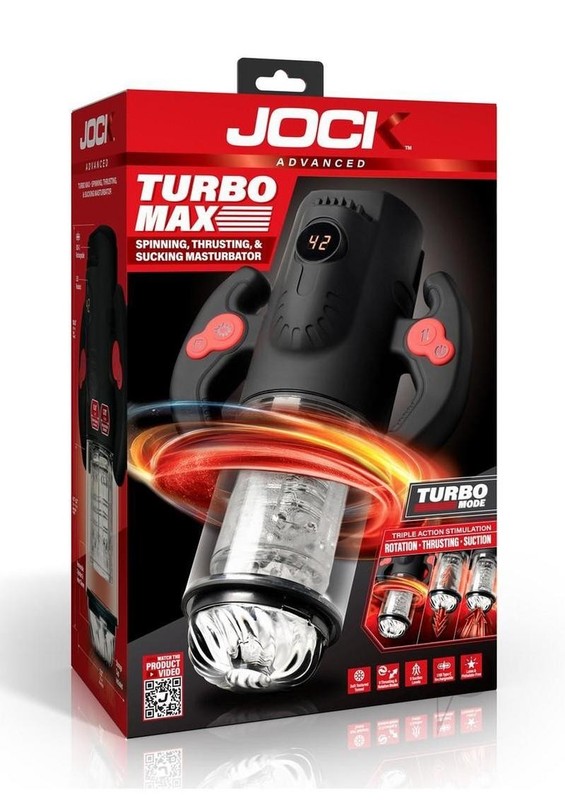 Jock Spinning, Thrusting, and Sucking Masturbator – Clear