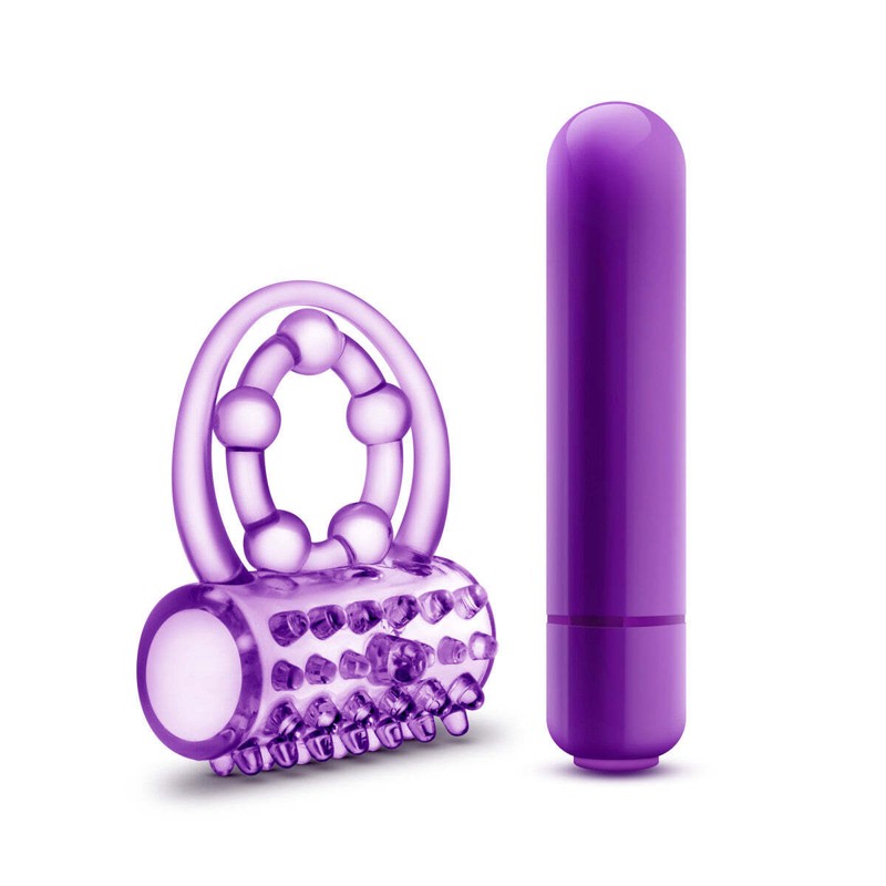 Eden Vibrating Soft Stretchy Double Strap Cock Ring Waterproof Sex Toy gallery