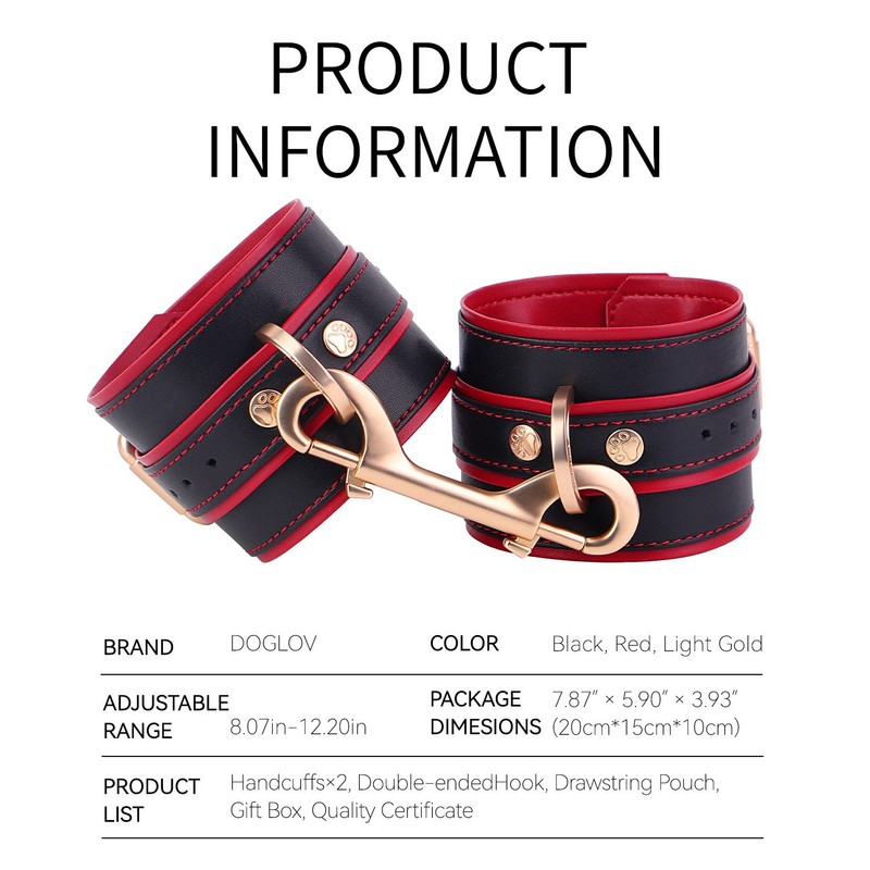 Microfiber Leather Wrist Cuffs Ankle Restraint BDSM Bondage Wristband Fetish Toy gallery