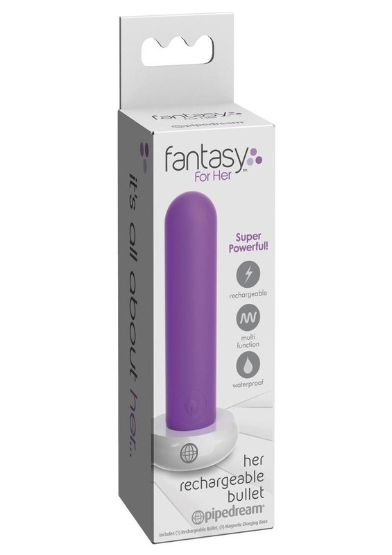 Fantasy For Her Rechargeable Multi Speed Bullet Vibrator – Purple