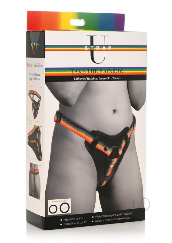 Strap U Take The Rainbow Universal Harness – Rainbow