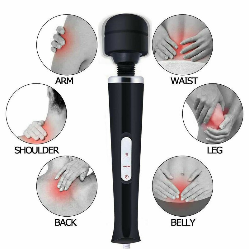 Multi-Speed Vibrating Powerful Wired Massager Wand Full Body Therapy Vibrator gallery