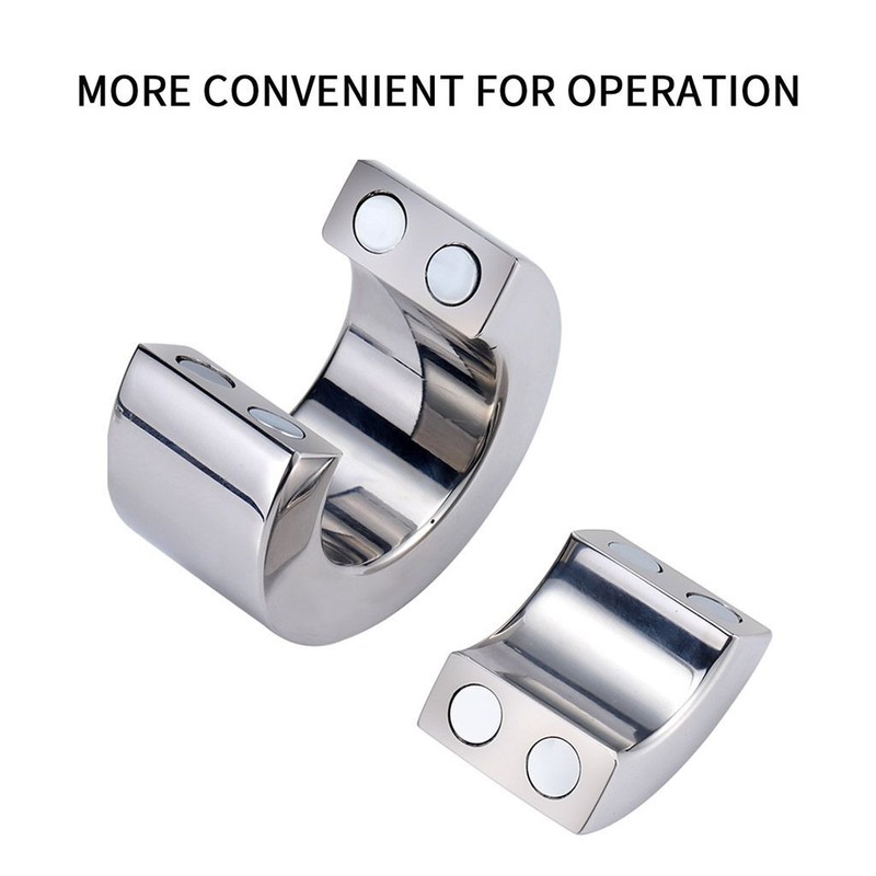 Heavy Duty Magnetic Stainless steel Ball Stretcher Man Enhancer Chastity Ring US gallery
