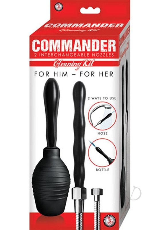 Commander Cleaning Kit with Two Nozzles – Black