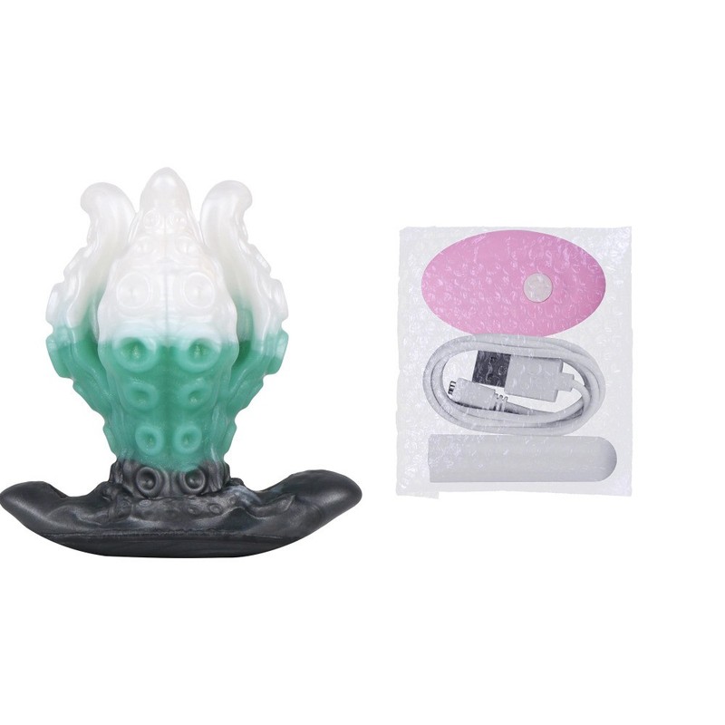 Wireless Vibrating Buttplug With Tentacle Monster Dildo Strap-on Anal Dilator gallery