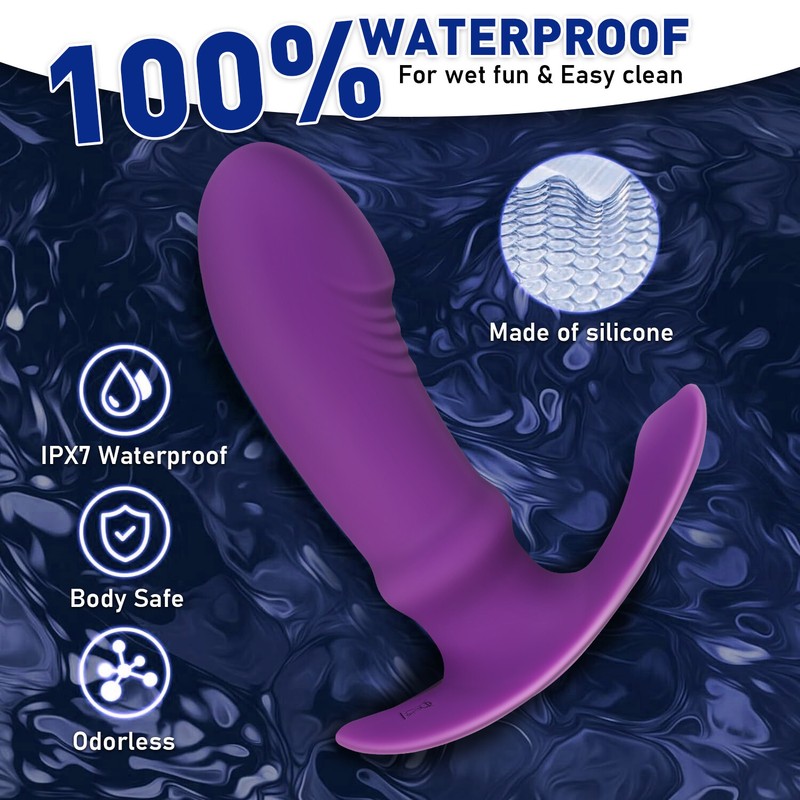 Prostate-Heating-Vibrating-Massager-Vaginal-Anal-Butt-Plug-G-spot Dildo Sex Toy
