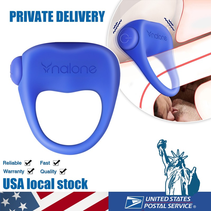 Male Vibrating Cock Ring Waterproof Penis Vibrator Couple Sex-Toy Clit Orgasm