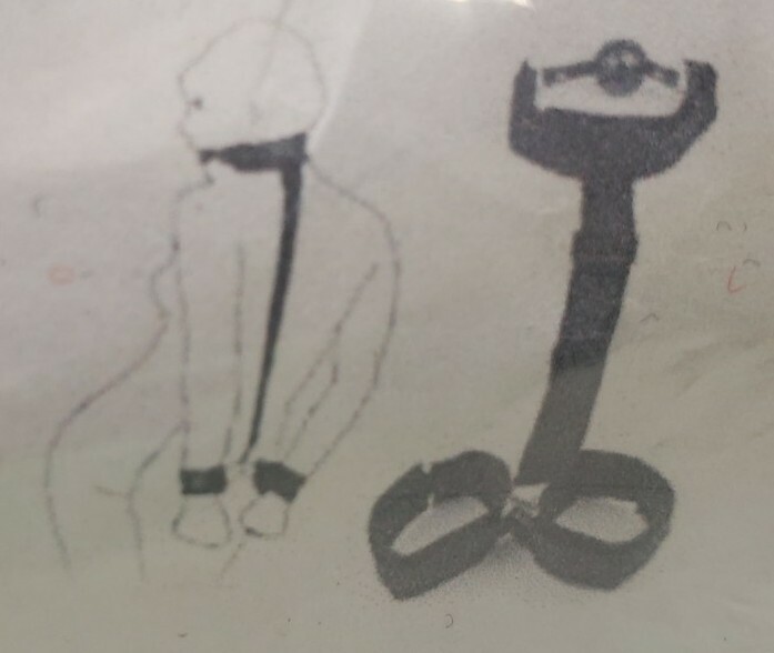BDSM Bondage Set Plastic Gag & Cuffs System – Discreet Shipping