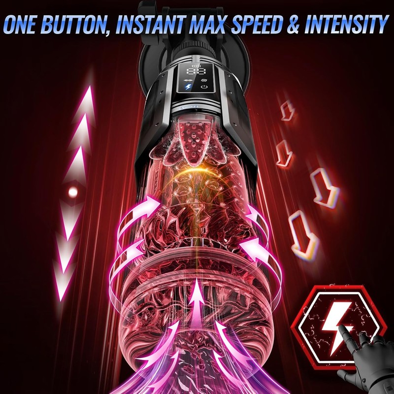 EINSEO Sex Toys for Men Penis Pump - AI Sync Waterproof Male Masturbator Stroker gallery