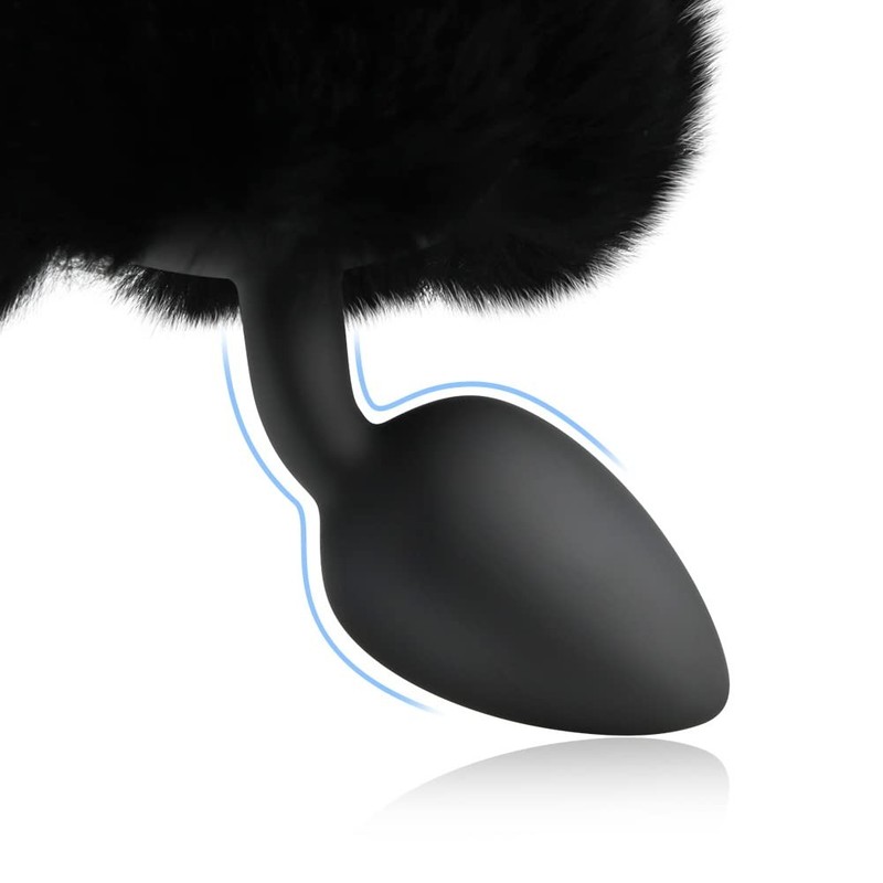 Silicone Anal Butt Plug with Anus Rabbit's Tail Cosplay Sexy Adult Toy Anal P... gallery