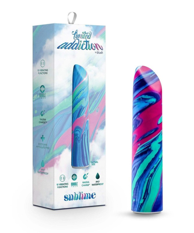 Limited Addiction Mesmerize Power Vibe Rechargeable Bullet Azure