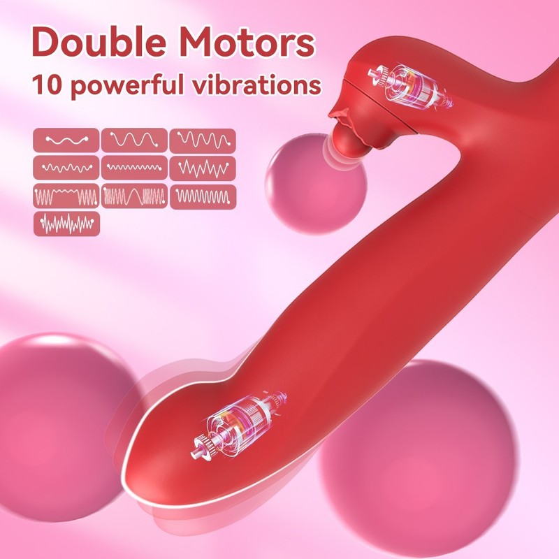 Dual Motor G Spot Rabbit Vibrator Swinging Clitoral Stimulator for Women gallery