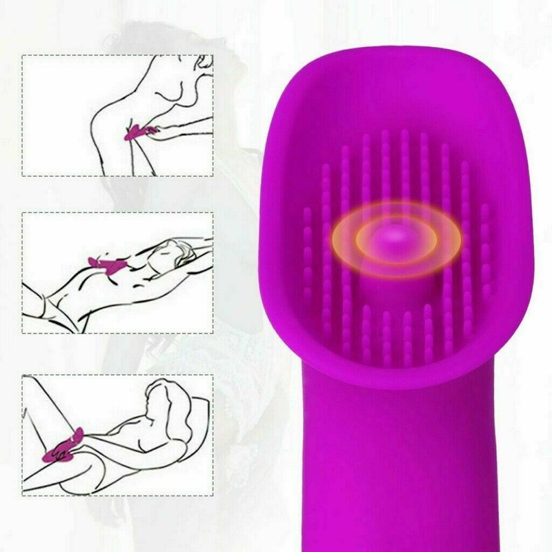 For Women Tongue Clit Vibrator G-Spot Oral Clitoris Nipples Massager Sex Toys gallery