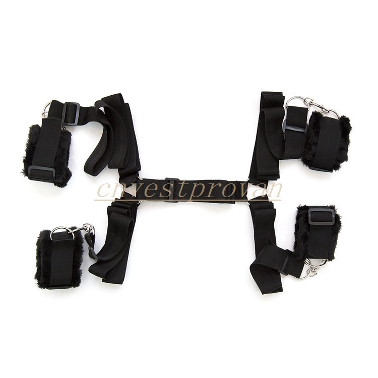 Bed Restraint Harness Set Bondage Strap Handcuffs Ankle Kit BDSM Sex Toy BDSM gallery