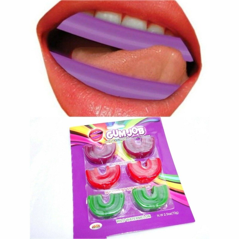 Hott Products Gum Job Oral Sex Gummy Candy Teeth Covers – 3 Flavors