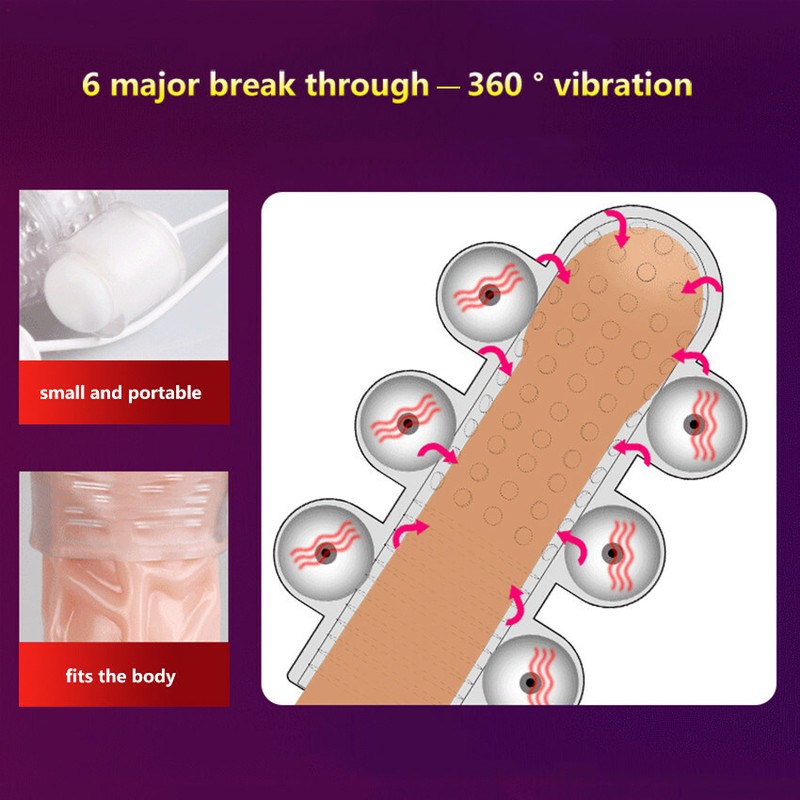 Vibrating Penis Head Massager Men Masturbator Glans Vibrator Bullet Sex Toy Male gallery