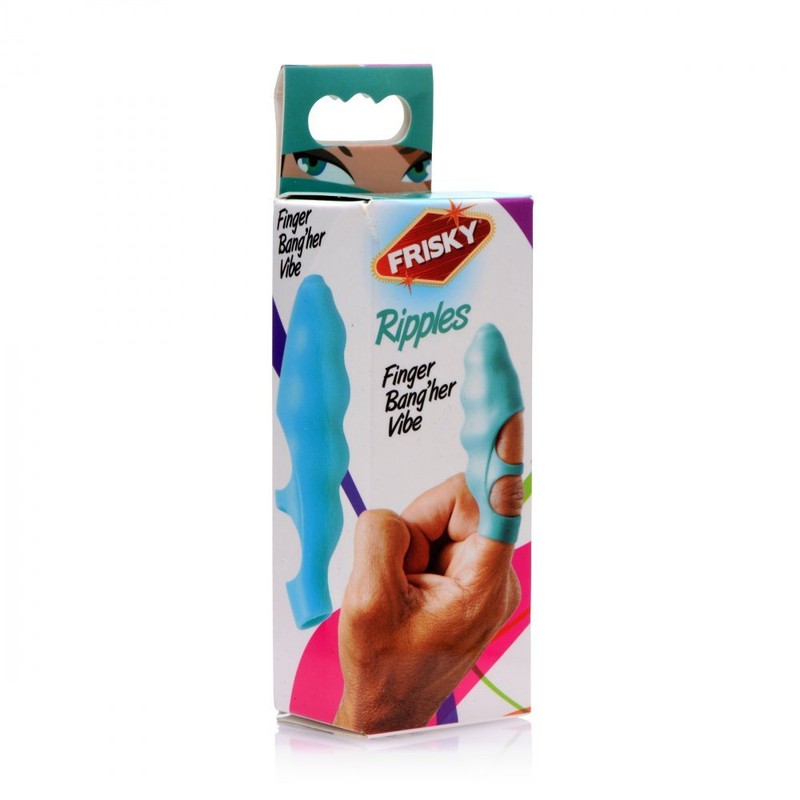 Frisky Ripples Finger Bang Her Vibe Clitoral G-Spot Silicone Discreet Vibrator