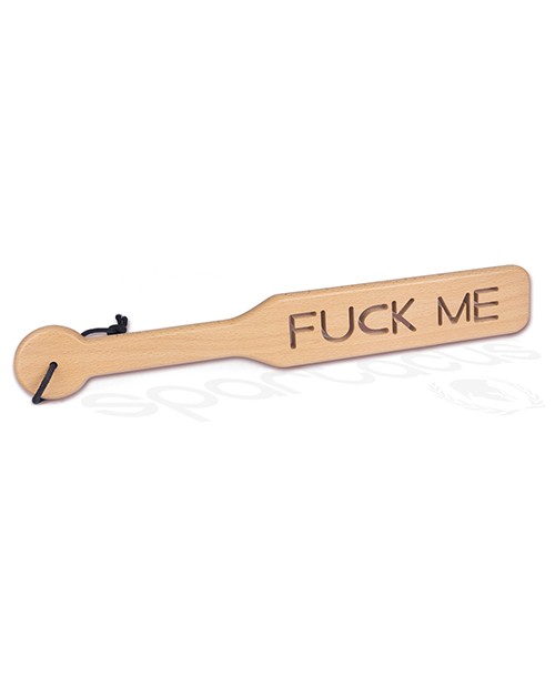 Spartacus Zelkova Wood Paddle – 37.5 cm F*ck Me