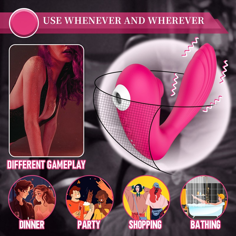 Tongue Licking Vibrator G-Spot Dildo Massager Oral Sex Toy for lesbians Rose Toy gallery