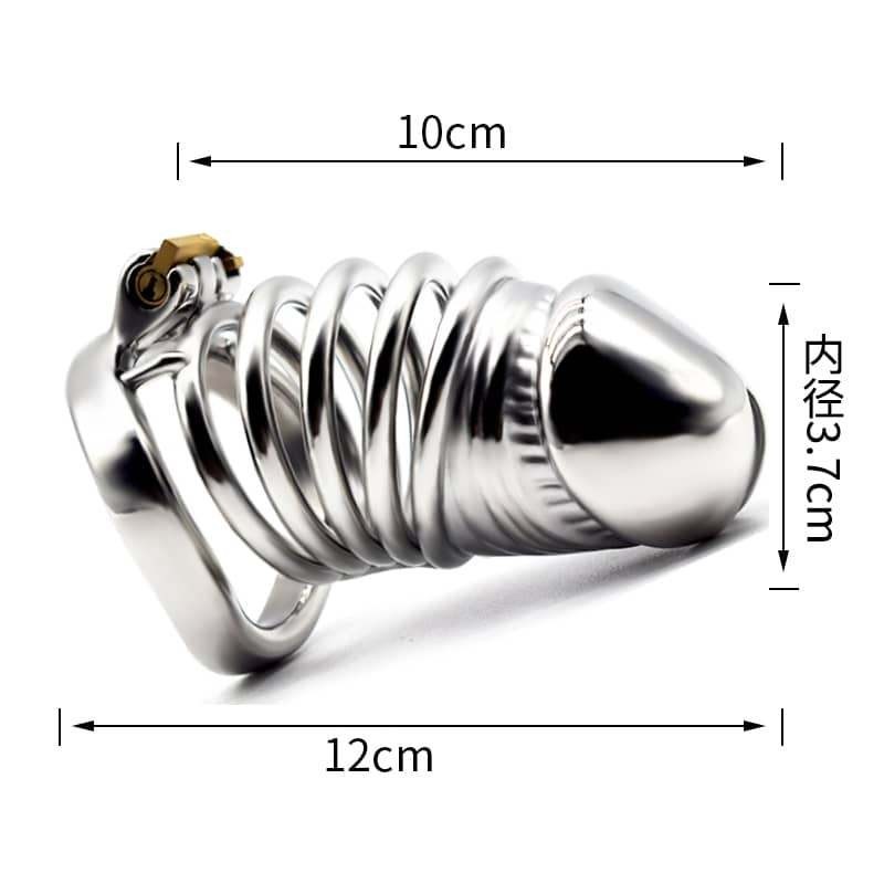 Metal Male Chastity Lock Cage Men Penis Restraint Device Bondage SM Toy and Tube gallery