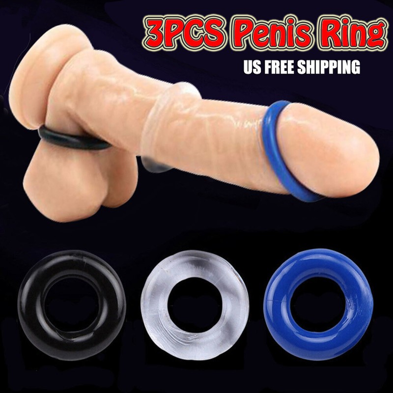 3pcs Penis Cock Ring Penis Ring Enhancer Enlarger Harder Sex Toys For Men