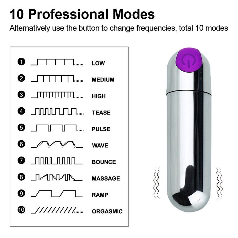 Rechargeable-Mini-Bullet-Vibrator-G-spot-Clit-Dildo-Massager-Sex-Toys-for-Women gallery