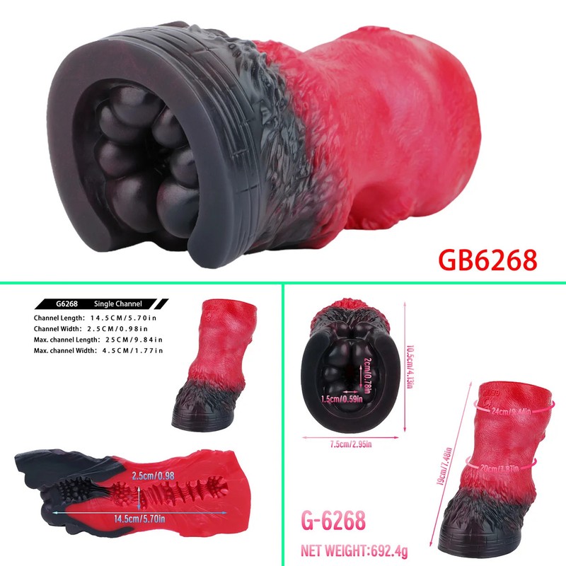 Silicone Full-channel Male Masturbator Single Channel Pocket Pussy Man&rsquo;s Stroker