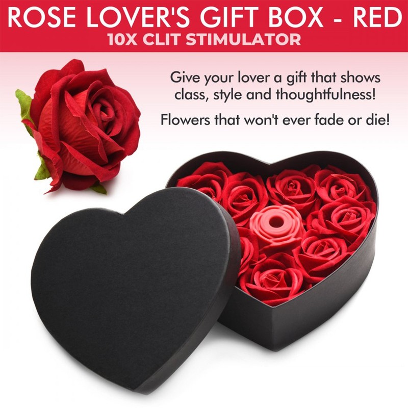 Rose Clit Vibrator Dildo Nipple Sucker Sex Toys Valentine Gift Couples Friendly