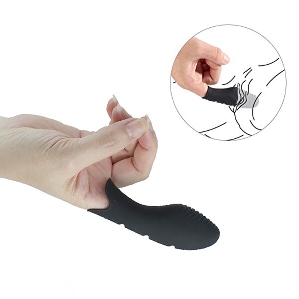 Silicone Vibrating Finger Massager Sleeve Clitoral G-spot Vibrator gallery
