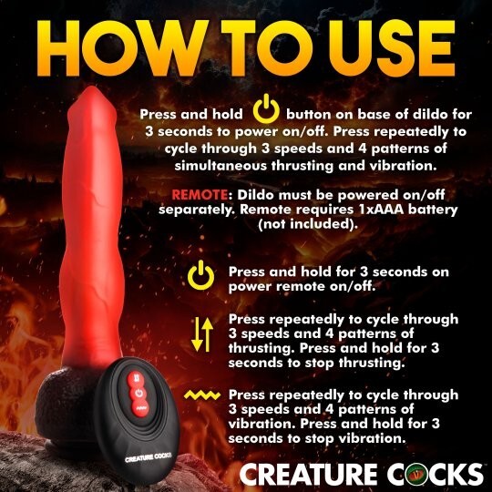 Ramming Hound Thrusting & Vibrating Silicone Dildo gallery