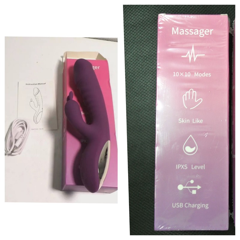 (2) Multispeed Rabbit Vibrator G-spot Stimulation Dildo Massager – Purple