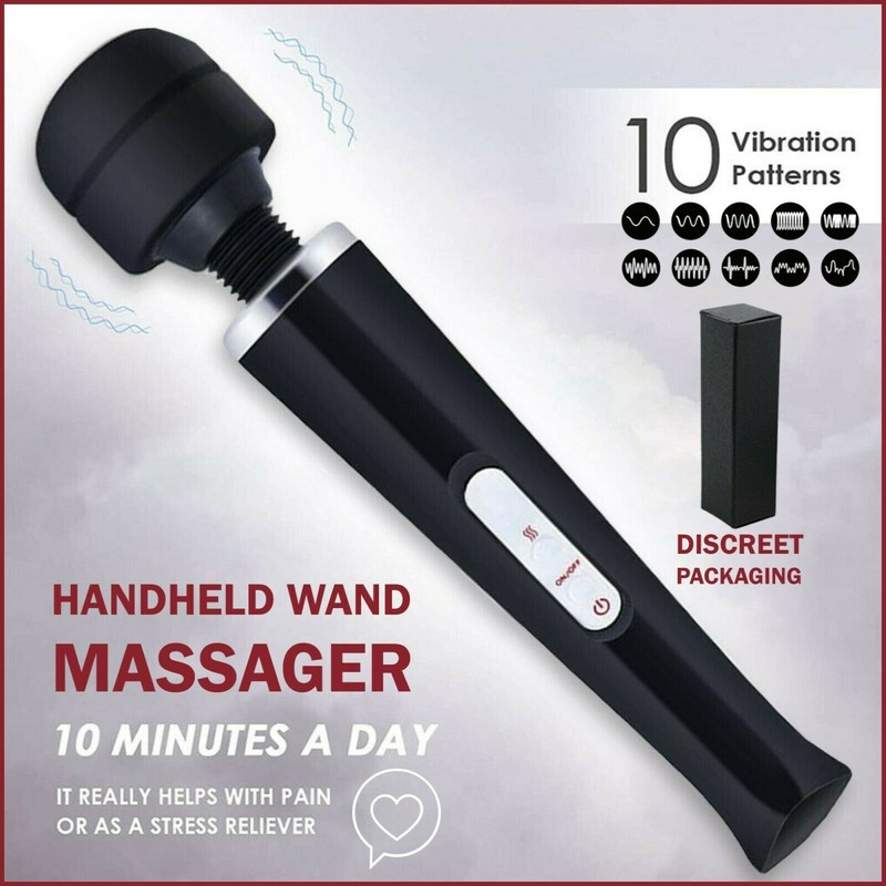 Multi-Speed Vibrating Powerful Wired Massager Wand Full Body Therapy Vibrator