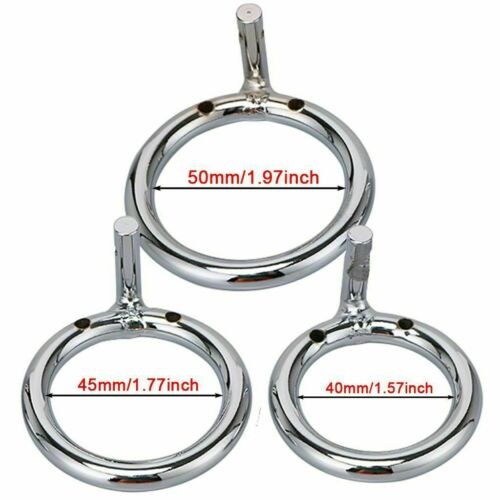 Metal Chastity Penis Cage Three Size Options Lockable Device for Males BDSM US gallery