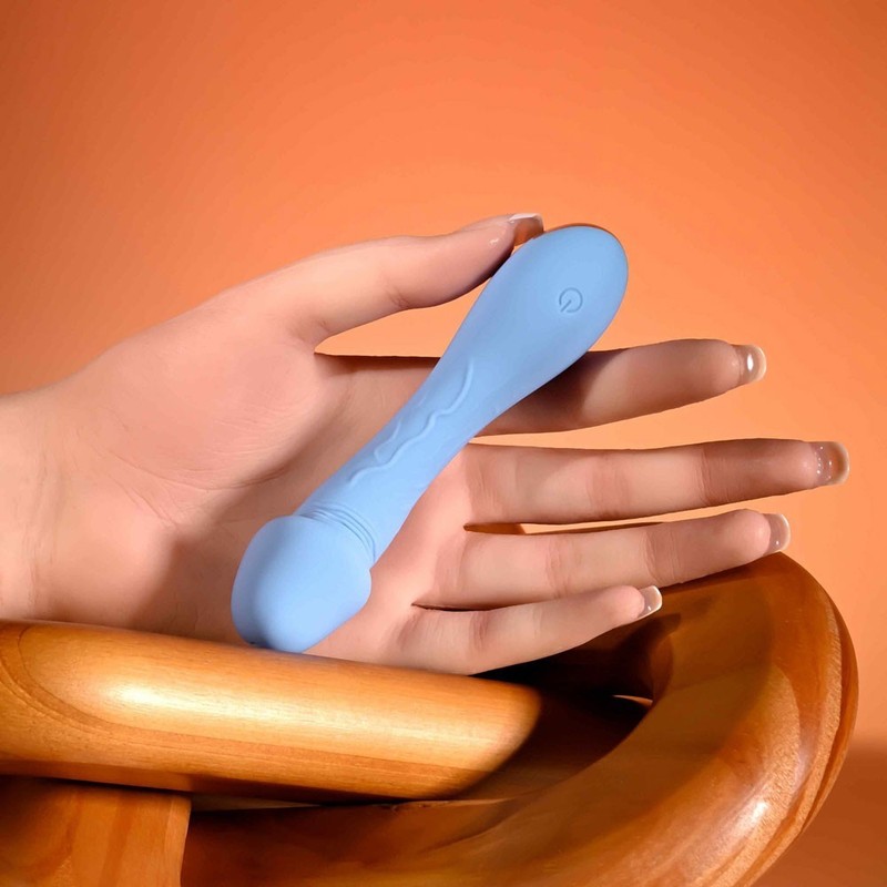 Selopa Dainty Dick Vibe Blue - Silicone Rechargeable Phallic Vibrator gallery