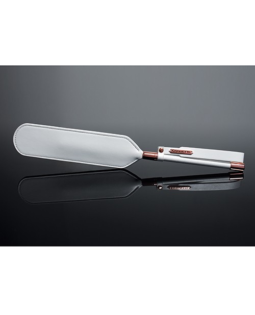 Pleasure Collection Matte Finish Paddle – White/Rose Gold