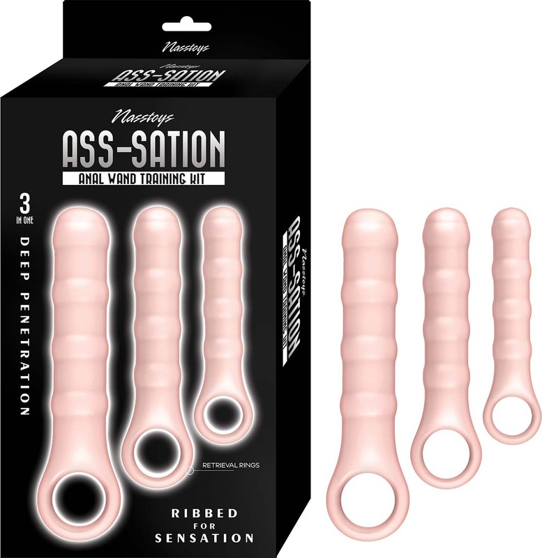 ASS-SATION ANAL WAND TRAINING KIT-WHITE