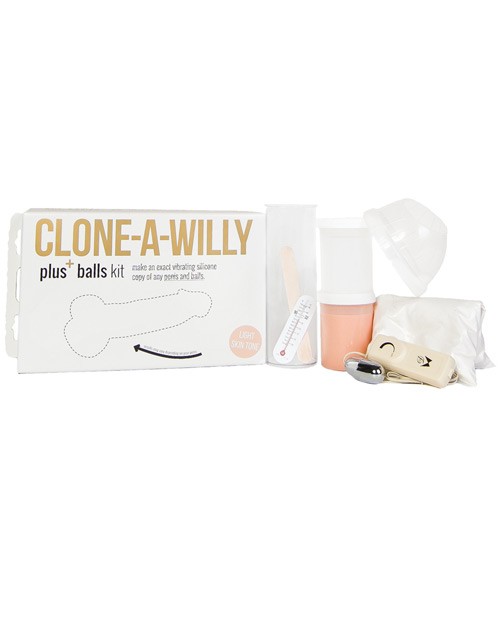 Clone-A-Willy Plus+ Balls Kit – Light Skin Tone