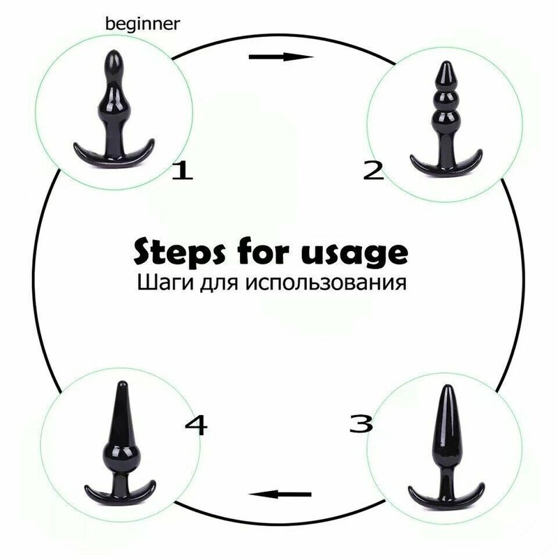 8Pack Anal Plug Prostate Massager Dildo Beads Anal Butt Plug Sex Toys for Women gallery