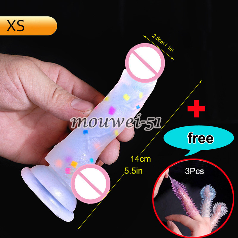 Silicone Huge Realistic Dildo with Suction CupRealistic Huge Dildo Adult Sex Toy