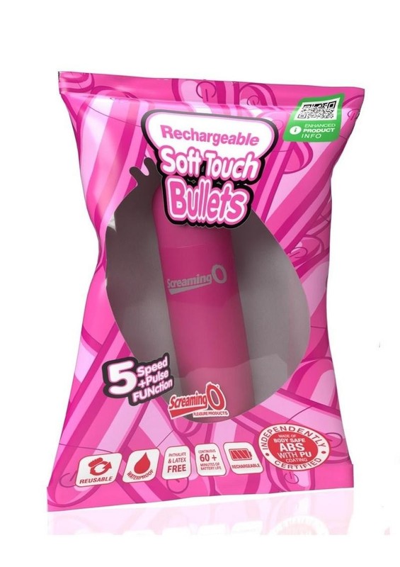 Screaming O Soft Touch Rechargeable Bullet – Pink
