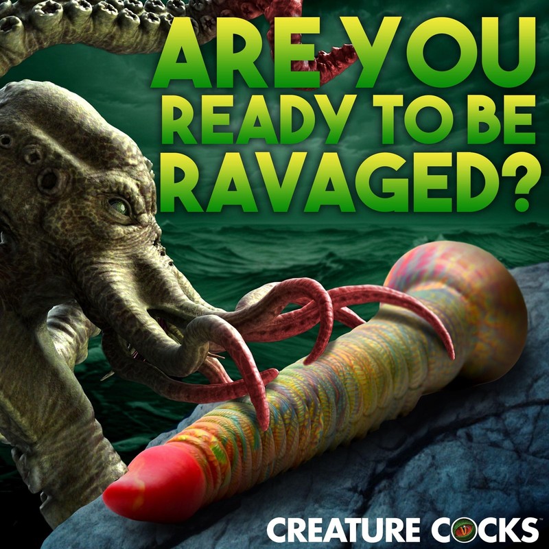 CREATURE COCKS Slim Tentacle Silicone Dildo for Men, Women & Couples. Firm and gallery