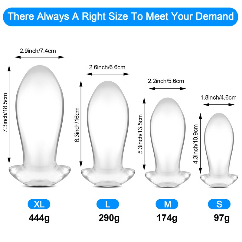 Butt Plug Anal G Spot Dildo Dong Soft S/M/L/XL Adult Women Men Couples Sex Toys gallery