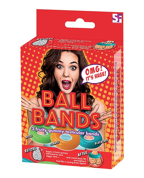 Gummy Ball Bands – 3 Pack Asst. Colors/Flavors