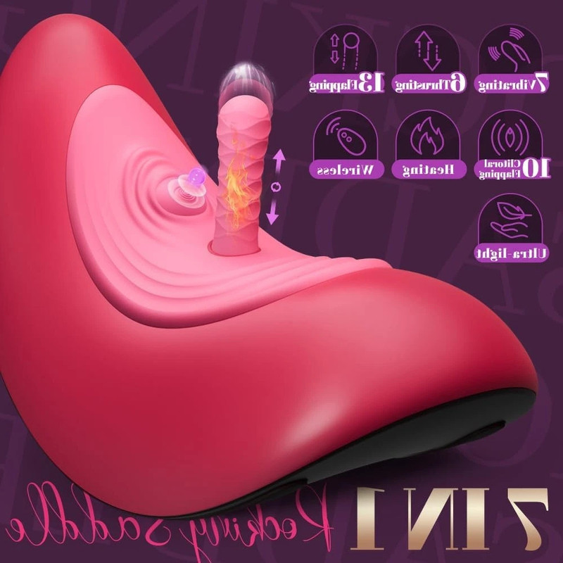 Wireless Couple Sex Machine Thrusting Riding Saddle Toy for Couple Play