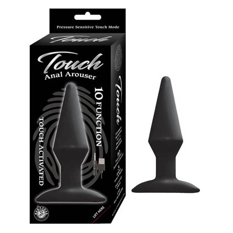 Touch Activated Anal Arouser Plug Silicone Multi Function Waterproof Sex Toy