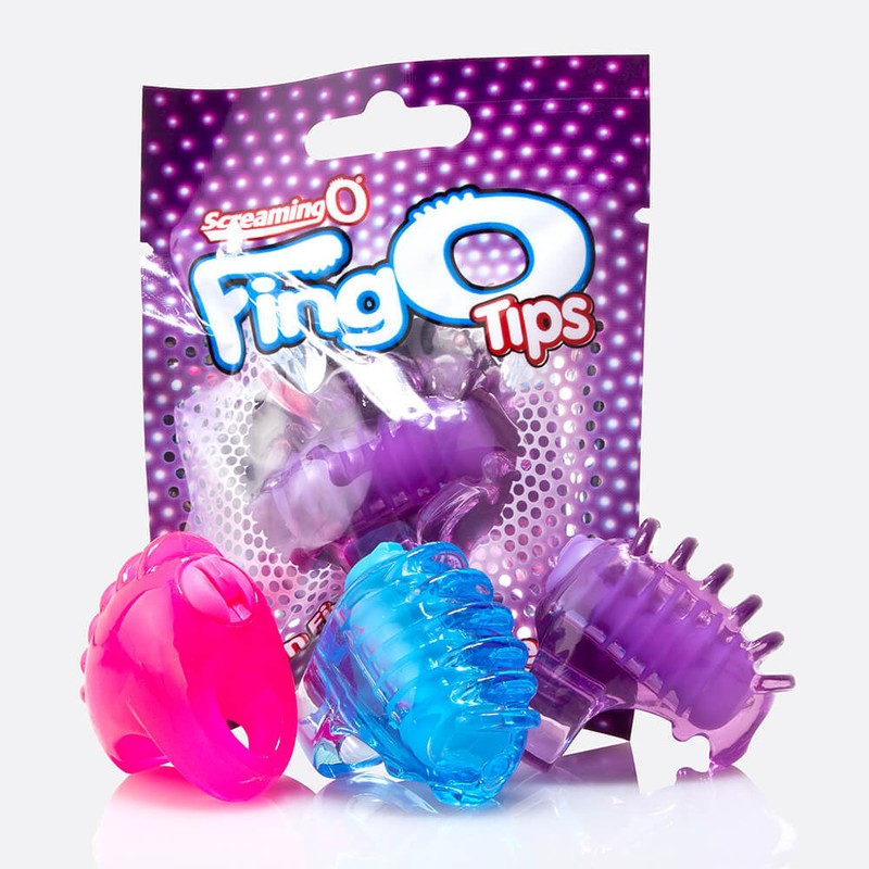 Screaming O FingO Tips Fingertip Micro Vibrating Mini Clitoral Massager Vibe