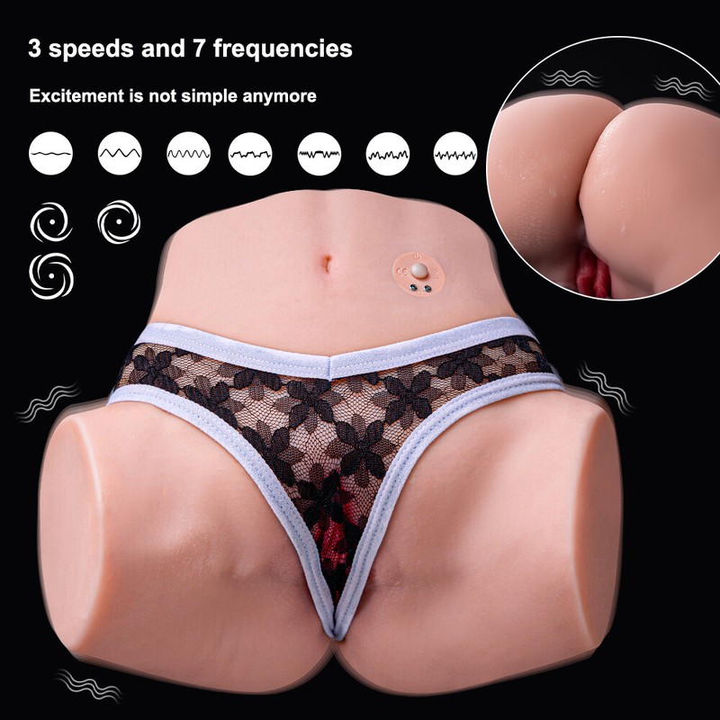 Realistic 3D Sex D0LL Toys for Men Masturbator 7-Vibration Pussy Stroker Vagina gallery